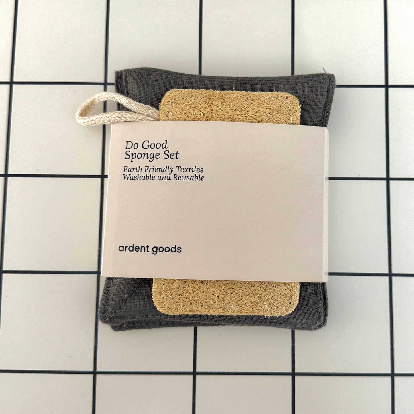 Linen Reusable Kitchen Sponge Eco