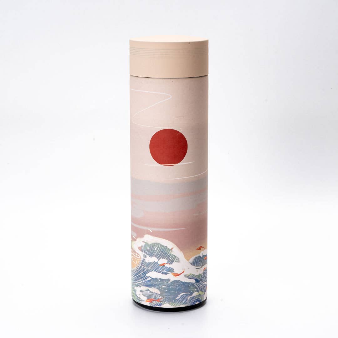 Waves And Cranes 17oz Vacuum Insulated Stainless Steel Thermos Flask