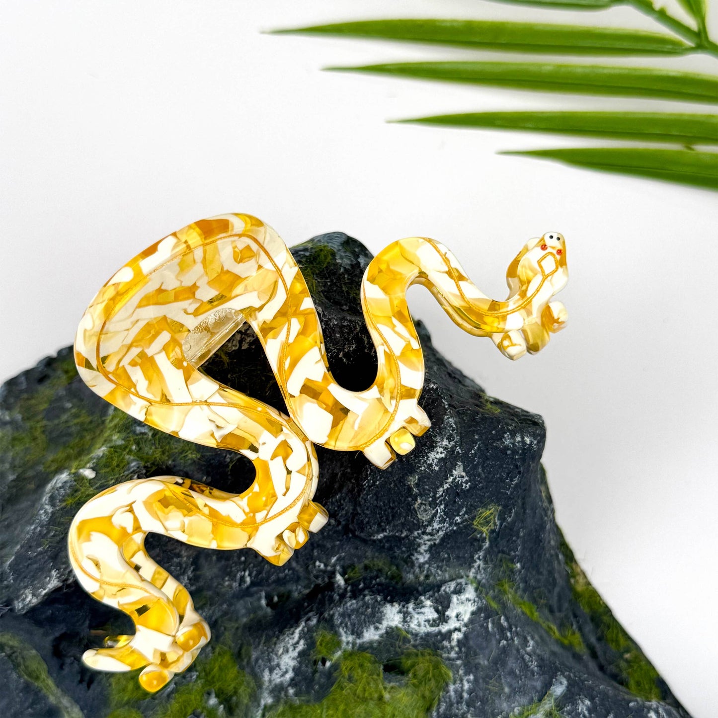 Cool Python Claw Clip, Yellow Snake Hair Clip