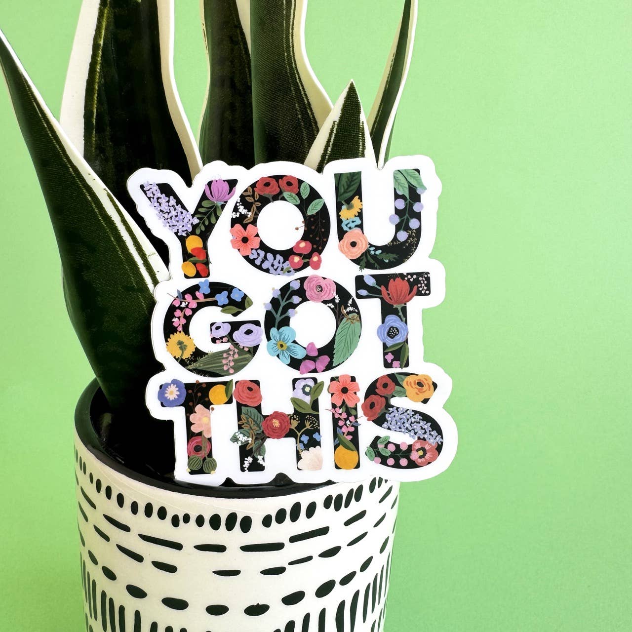 You Got This Motivational Floral Sticker