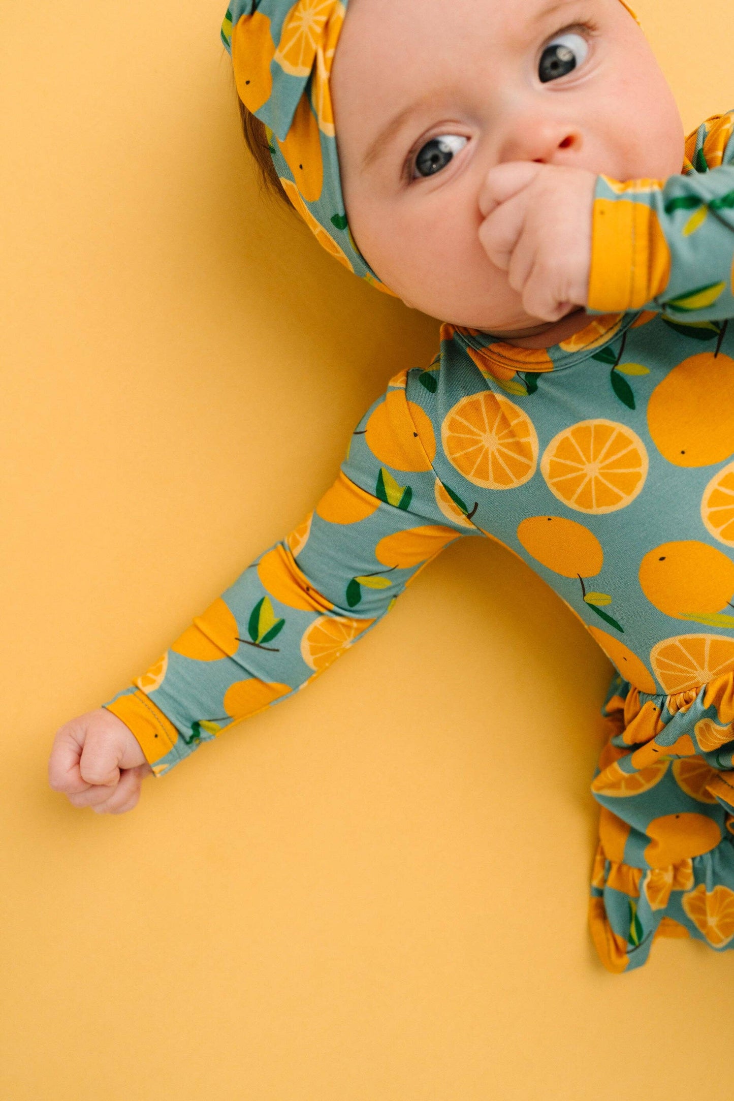 Orange Breeze Bodysuit Bamboo Dress