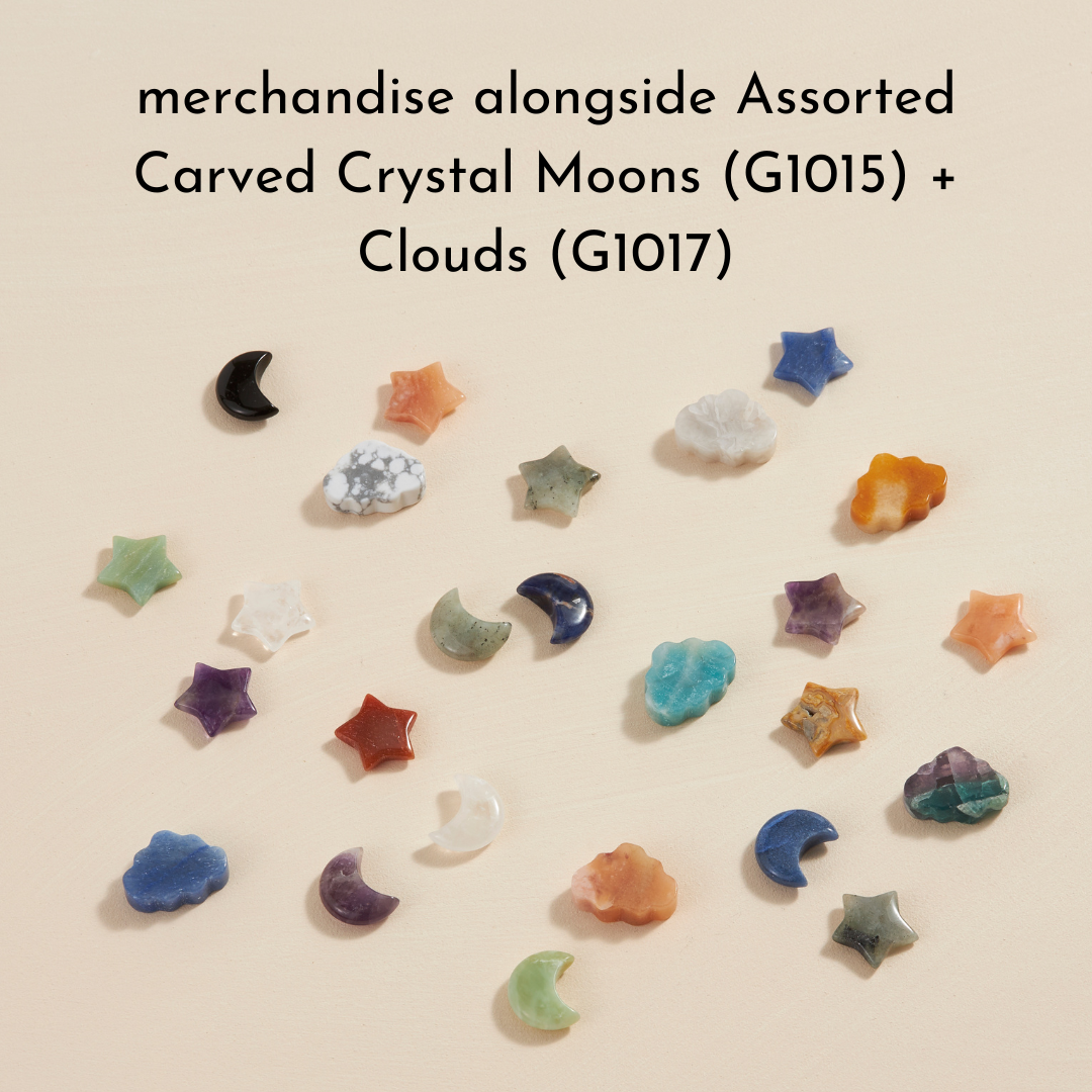 Assorted Carved Crystal Stars ⭐