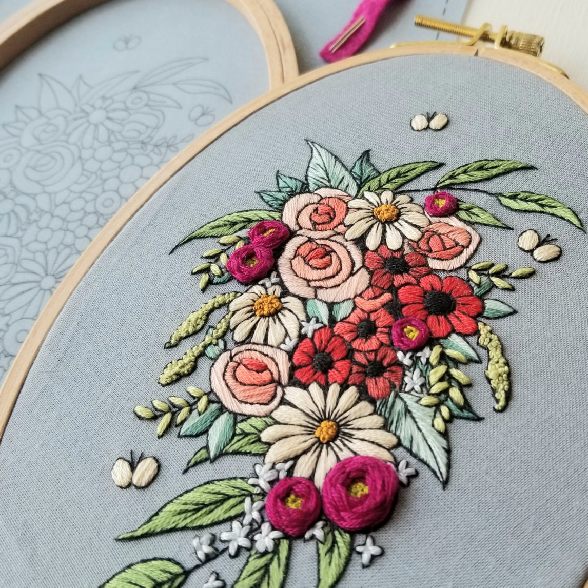 "Butterfly Perfume" Hand Embroidery Kit