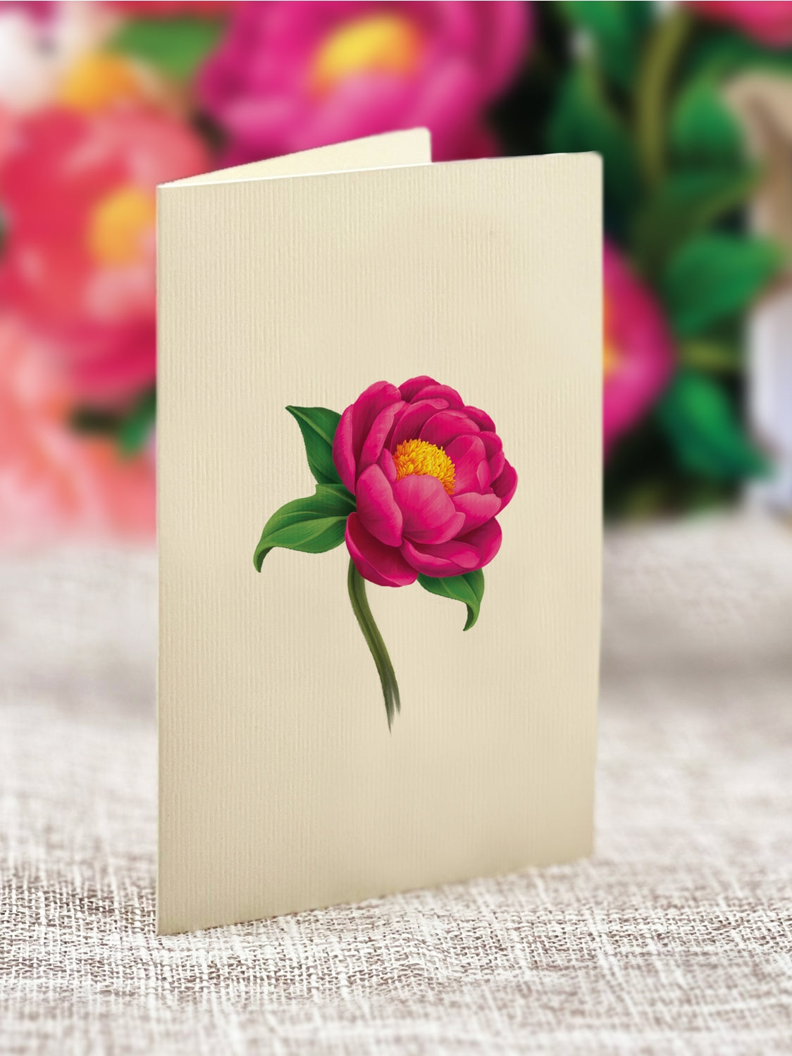Mini Peony Paradise Pop-Up Greeting Card