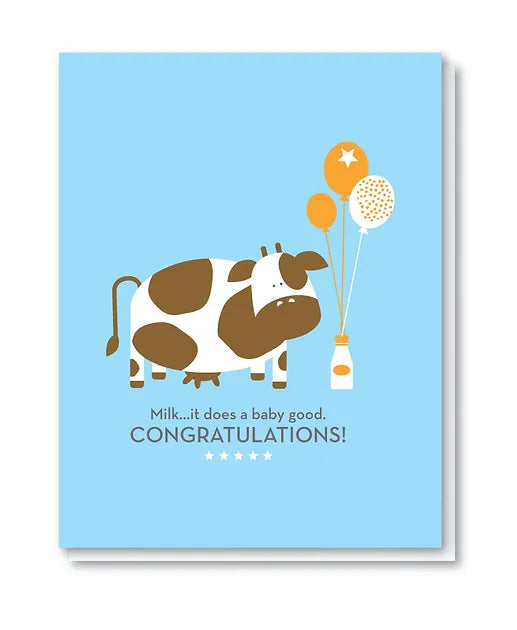 Cow Baby Card by Doodle Bird Design