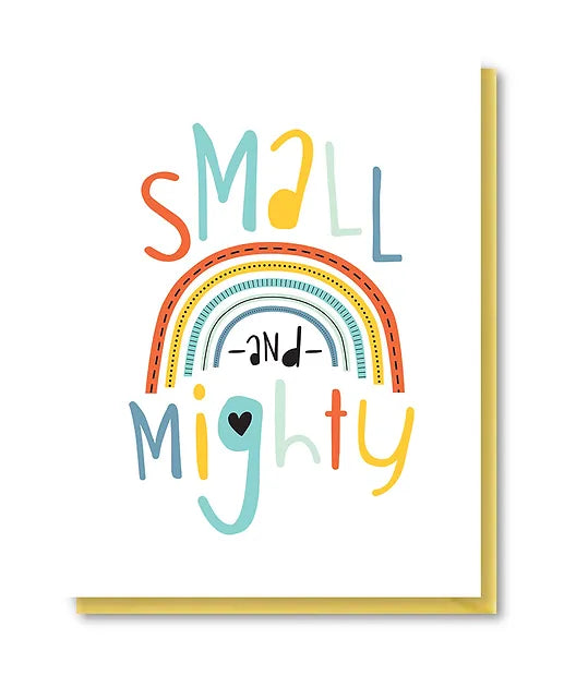 Small and Mighty Baby Card by Doodle Bird