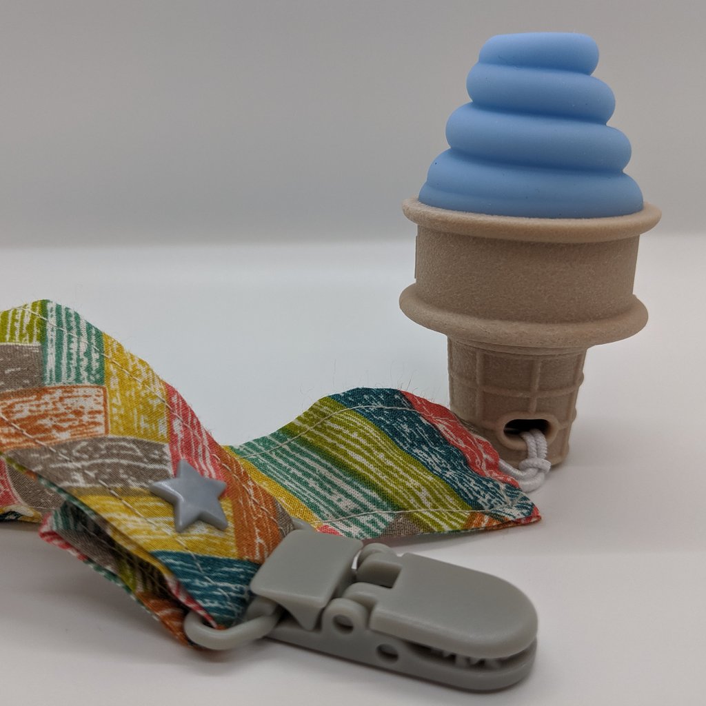 Ice Cream Teether Baby Blue