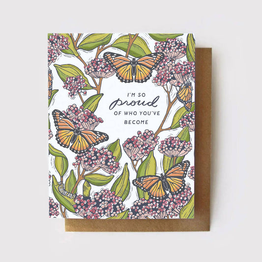 I'm So Proud of Who You've Become Butterfly Card