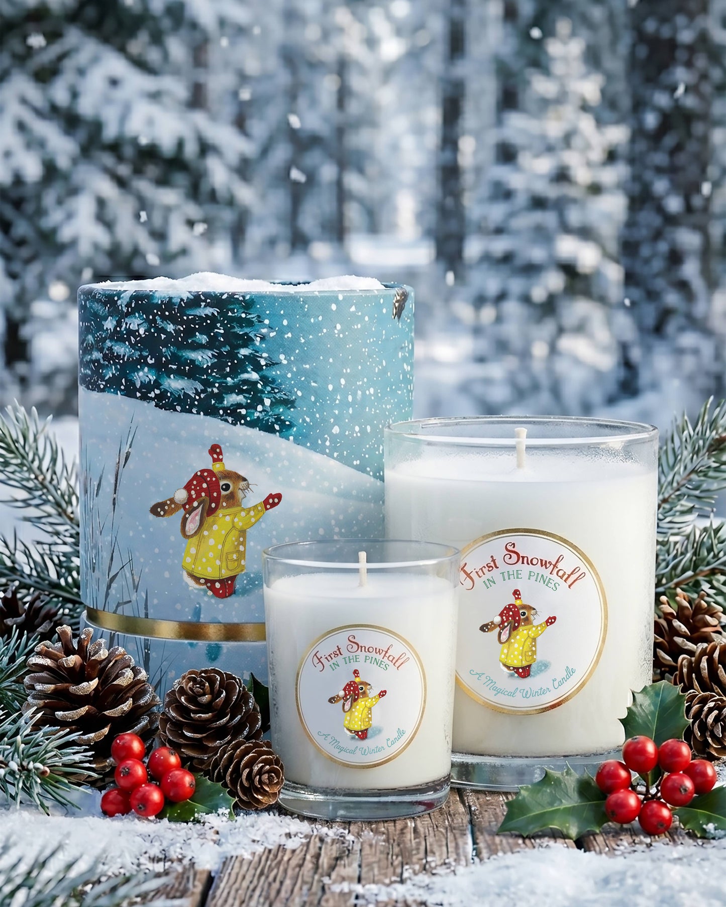 First Snowfall 3 oz Votive Candle - Limited Edition Richard Scarry x Kalastyle Soap Co.