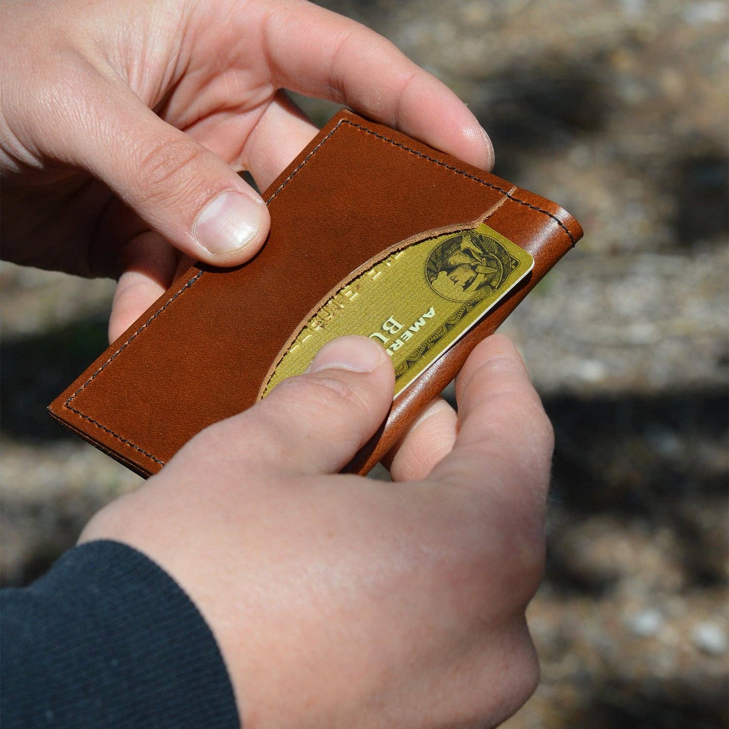 S&S Essentials Wallet - Blue and Red Pattern