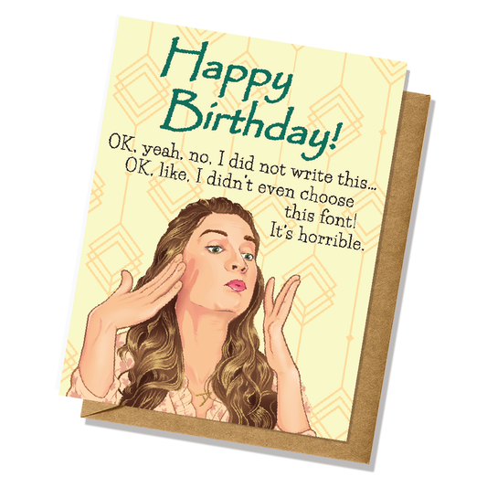 Schitt's Creek Birthday Card - Alexis Rose