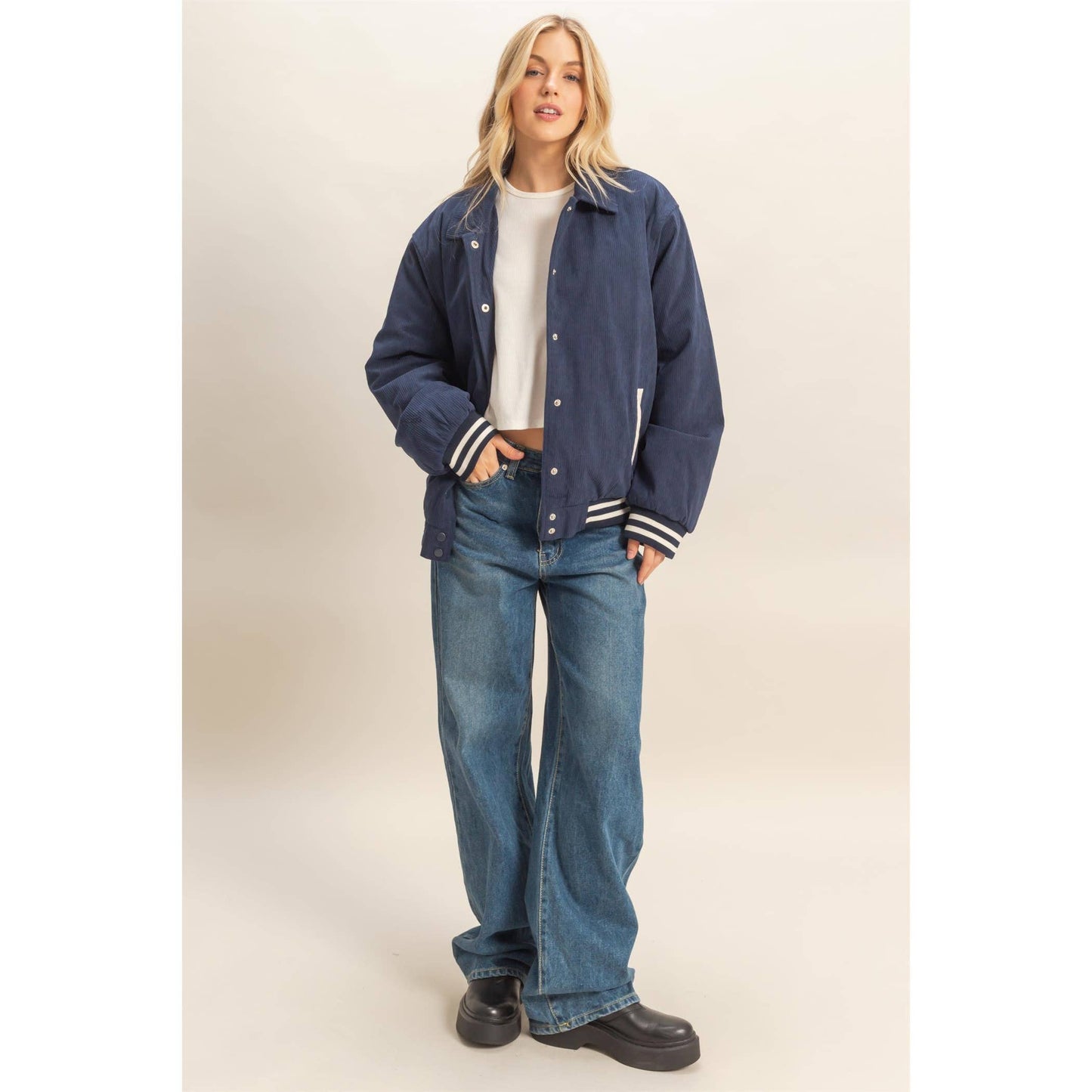 Corduroy Varsity Jacket