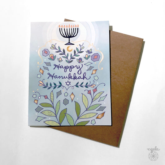 Hanukkah Light Card