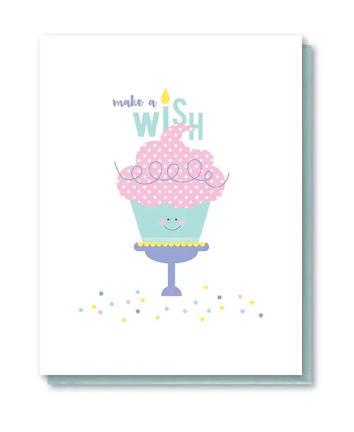 Cupcake Make A Wish Card by Doodle Bird