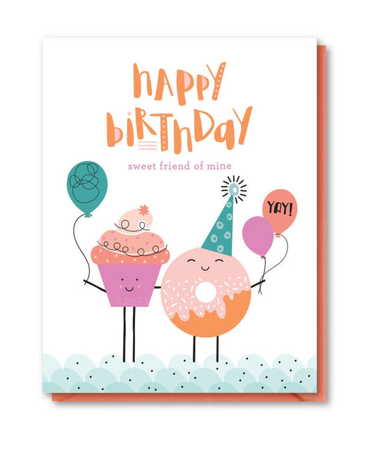 Sweet Friend Birthday Card By Doodle Bird Design