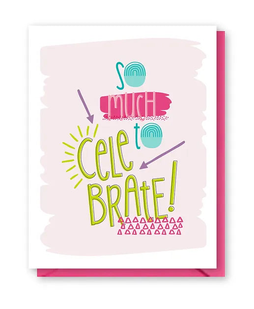 Celebrate Birthday Card by Doodle Bird Design