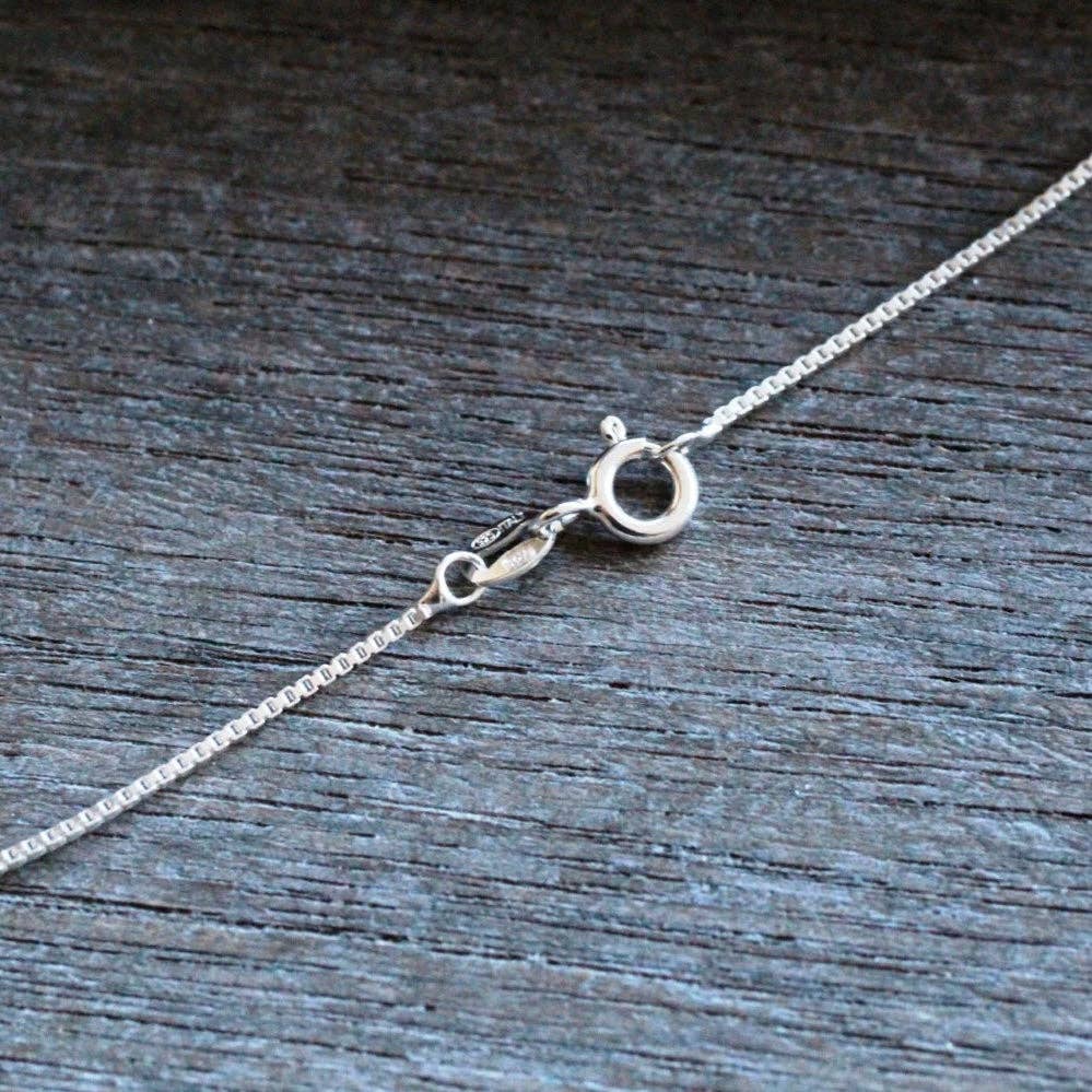 Sterling Silver .08 Box Chain with Lobster Claw