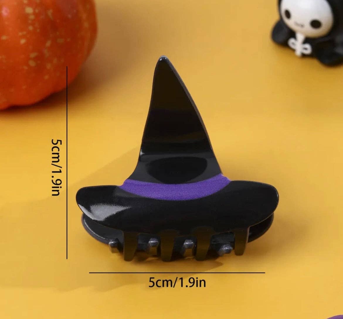 Halloween Claw Clip - Witch Hat RTS