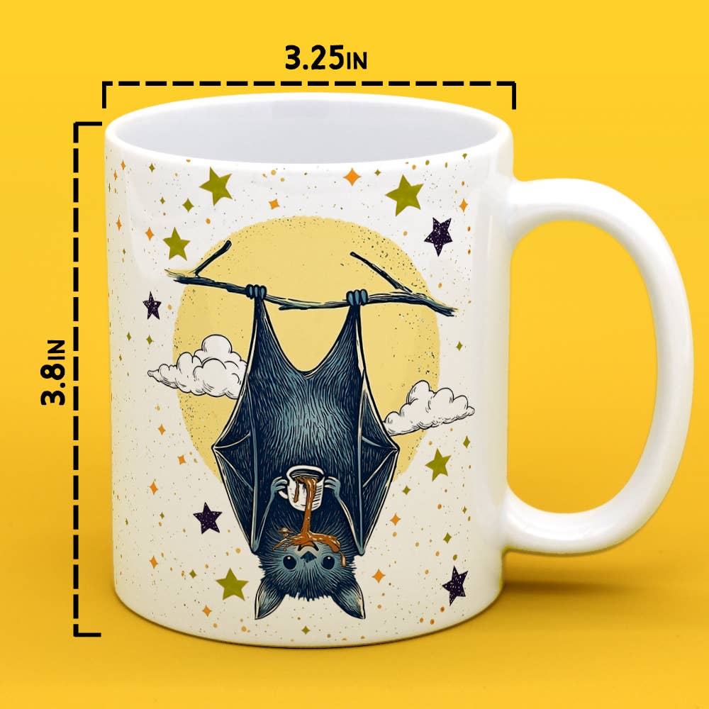 Bat Drinking Coffee Mug