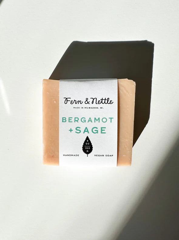 Fern & Nettle Bergamot + clary sage soap