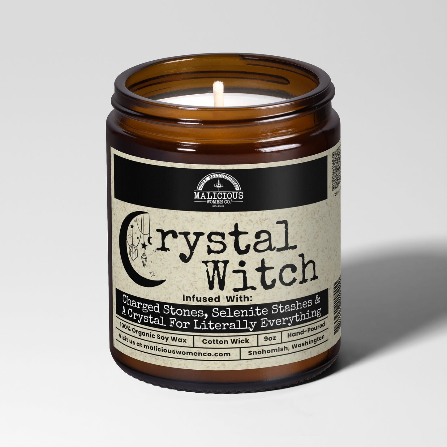 Crystal Witch 9oz Witch Candle Malicious Women Co 9oz Witch Candle Malicious Women Co