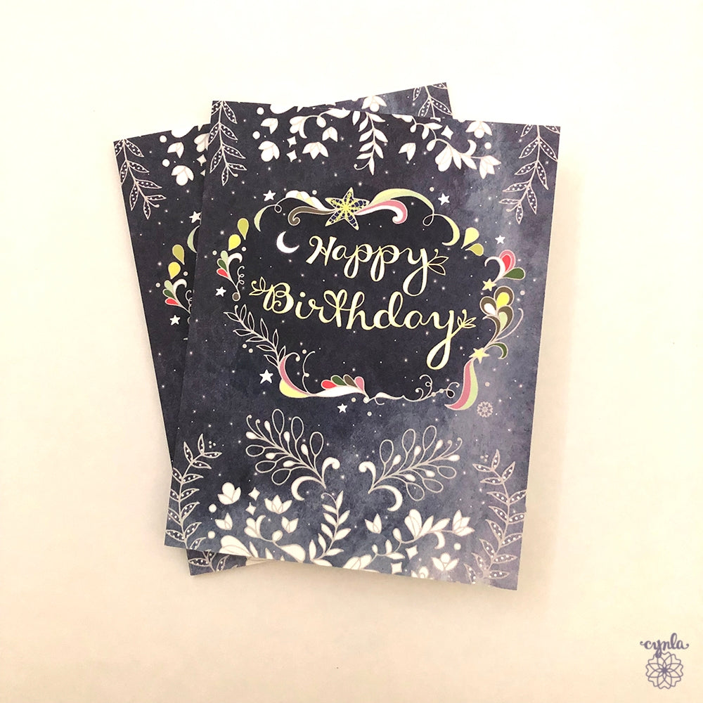 Starry Birthday Card