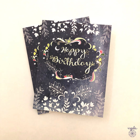 Starry Birthday Card