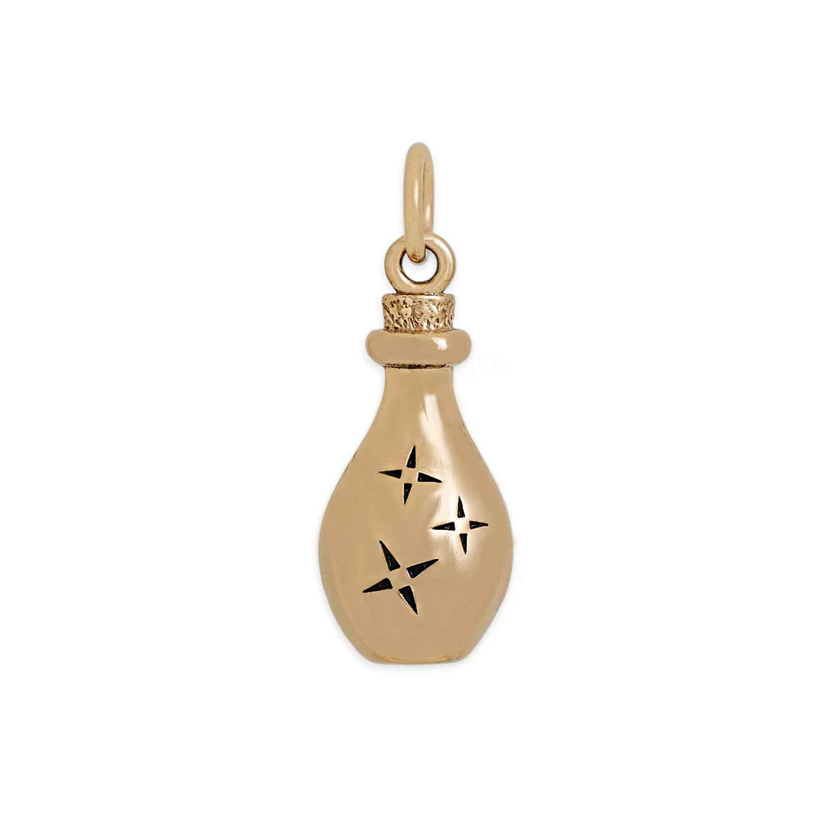 Bronze Potion Bottle Charm 21x8mm