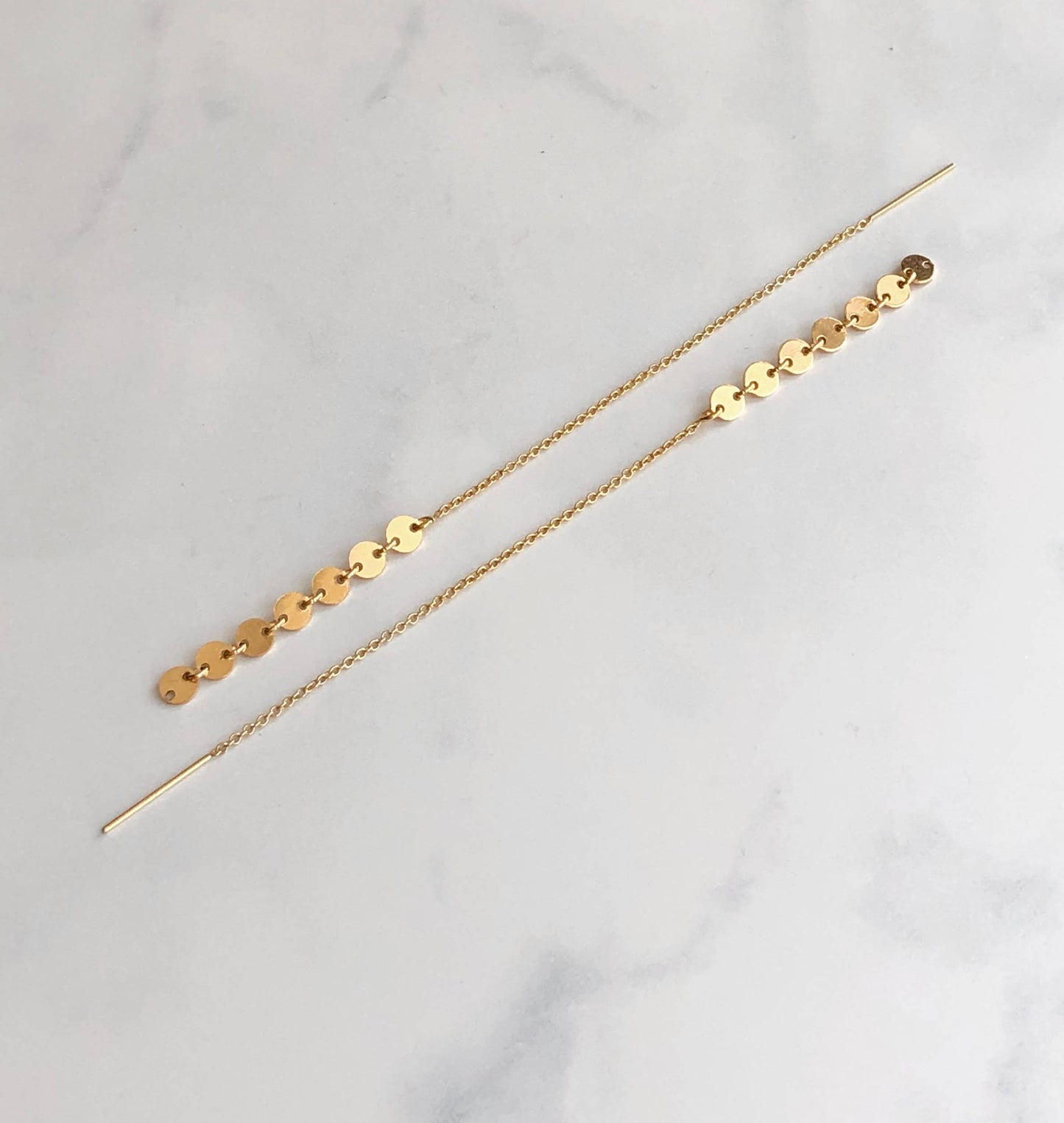 Tiny Disk Threaders-Gold Filled