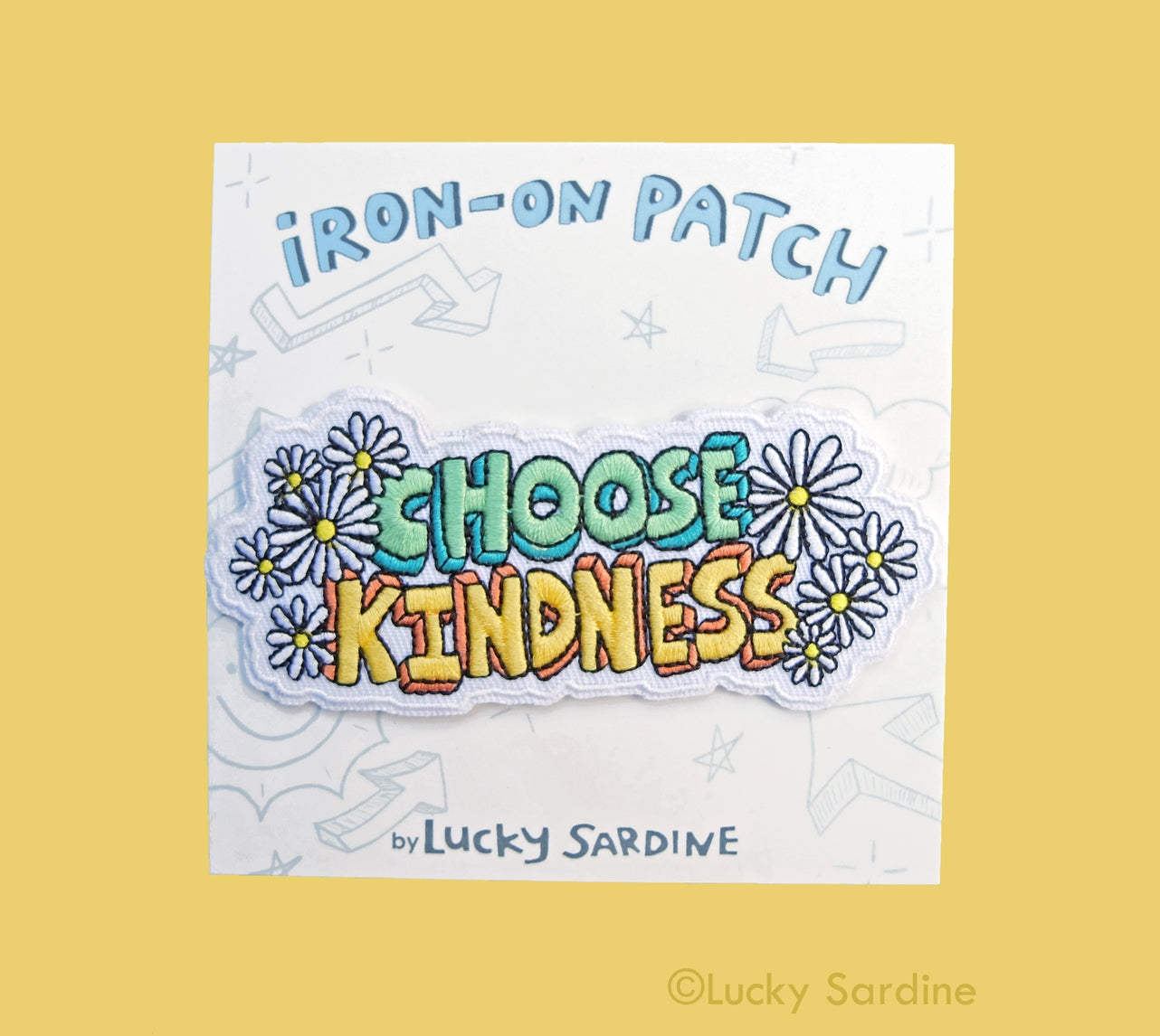 Choose Kindness Embroidered Iron-on Patch