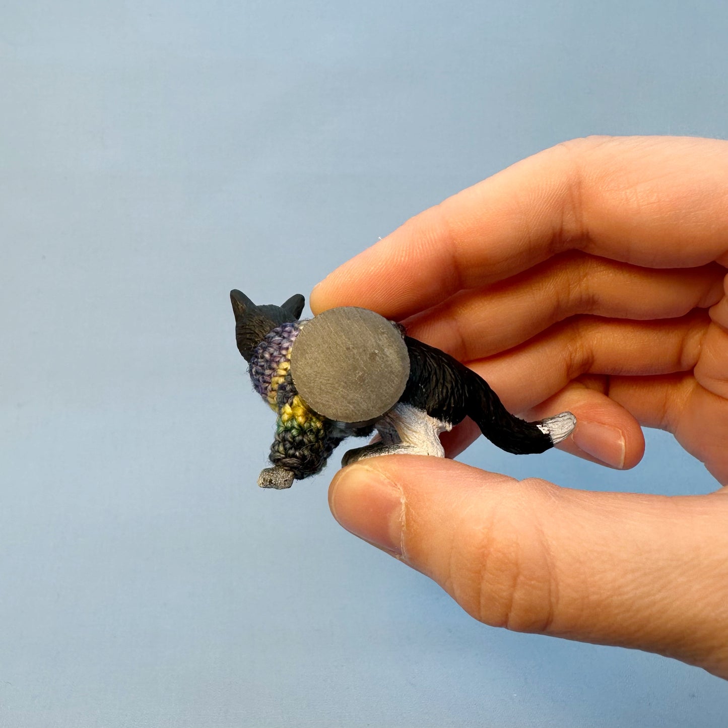 Black and White Cat “Sweater Friend” Magnet
