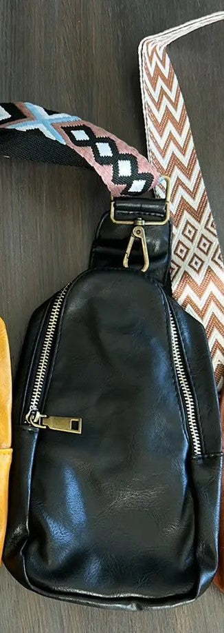 Vegan Leather Crossbody Bag