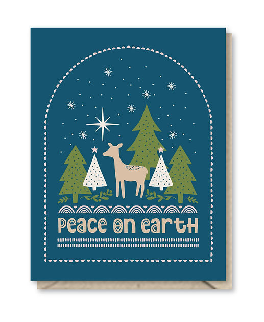 Deer Arch Holiday Greeting Card