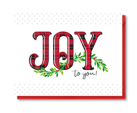 Plaid Joy Holiday Card