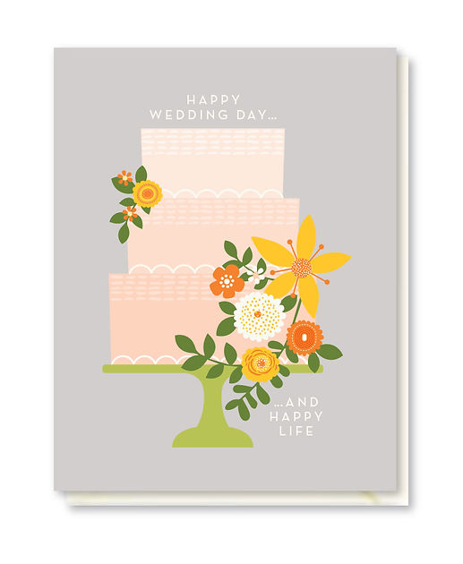 Wedding Day Cake Greeting Card