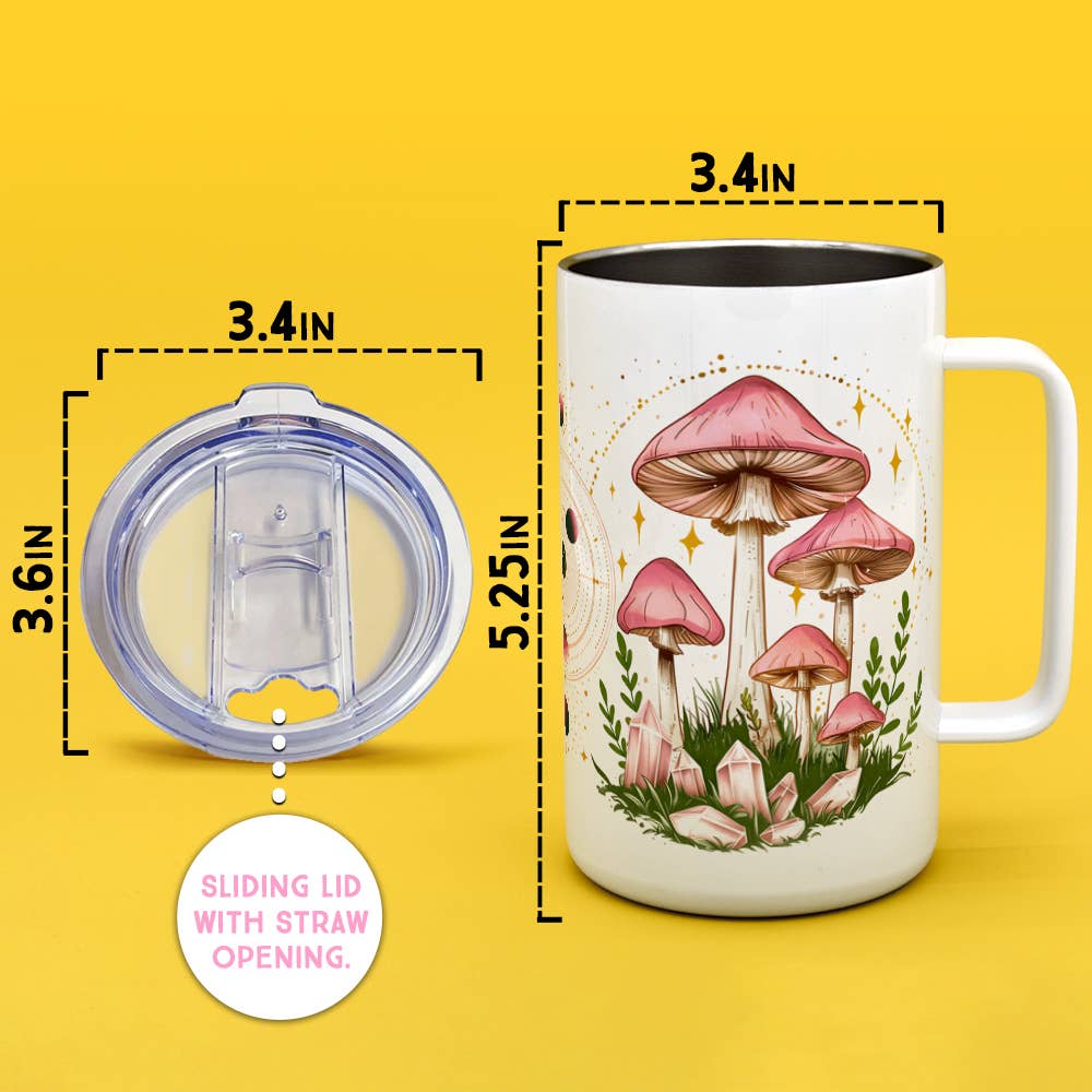 Celestial Mushroom Insulated Travel Mug
