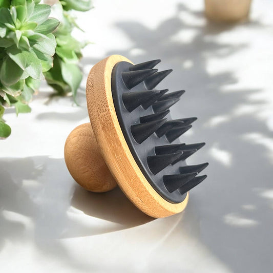 Bamboo and Silicone Scalp and Body Massager | Bestseller