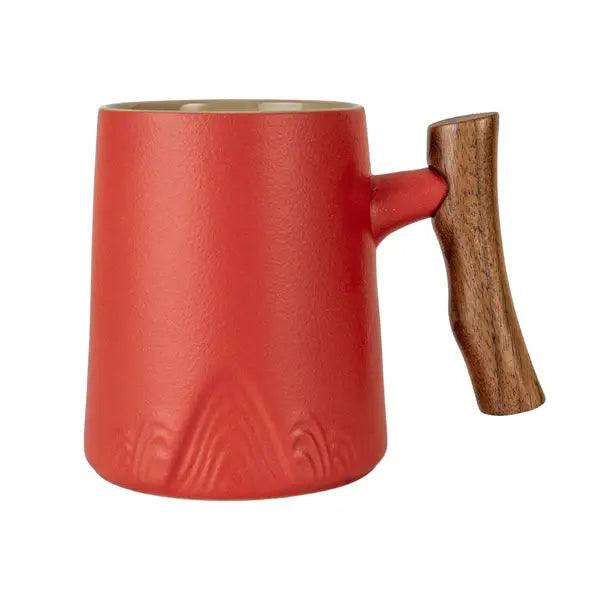 Red Mug With Infuser and Lid - 12 fl.oz.