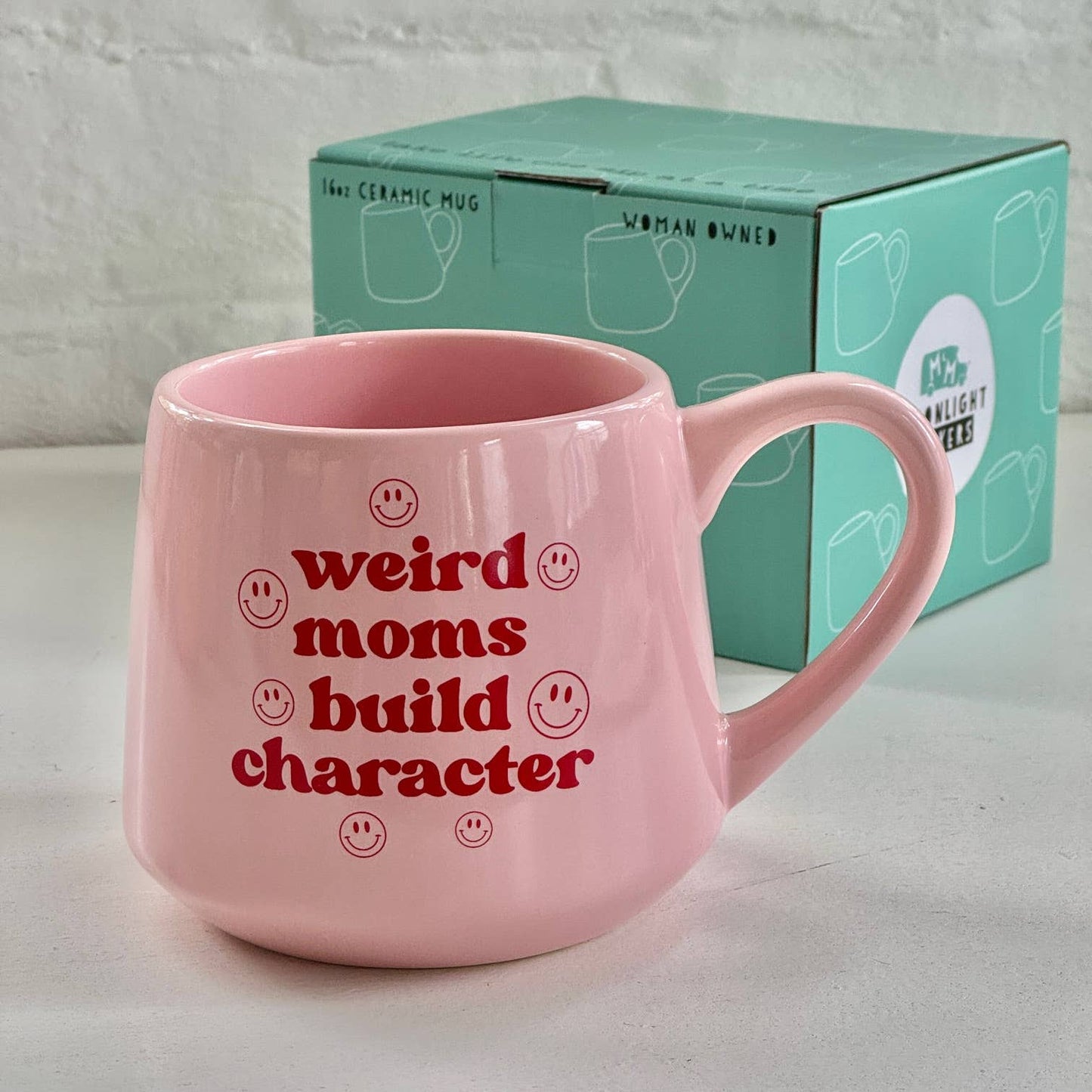 Funny Mug - Weird Moms Build Character - 16oz - Mother's Day