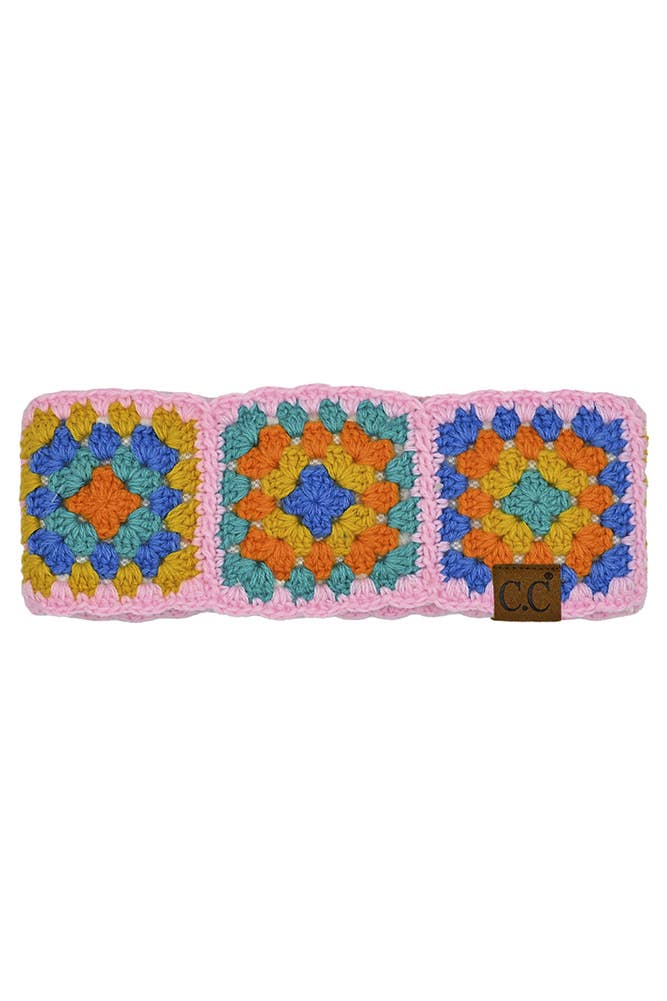 C.C Multi Color Crochet Handmade Headwrap