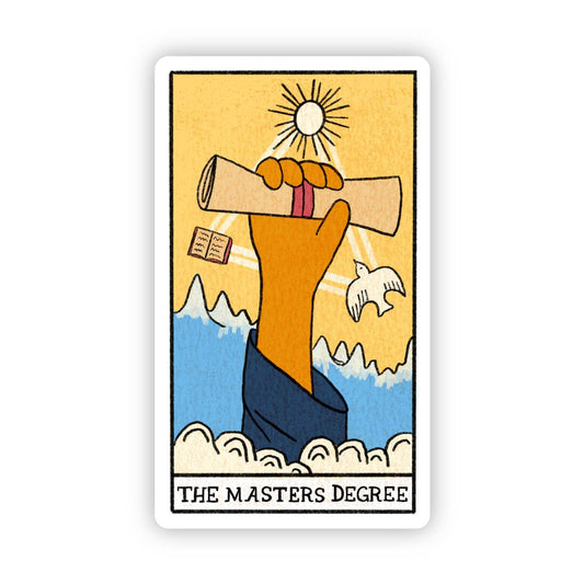 "The Master's Degree" Tarot Sticker