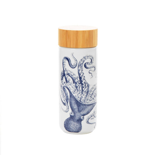 Blue Octopus Double Wall Travel Mug