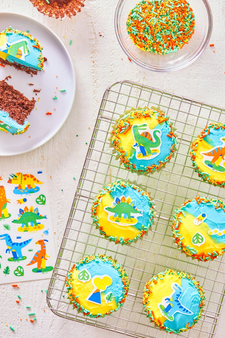 Dinosaur Edible Cookie & Cupcake Toppers