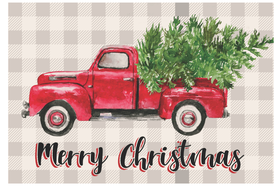 HOLIDAYS - COUNTRY CHRISTMAS stocking stuffer red truck