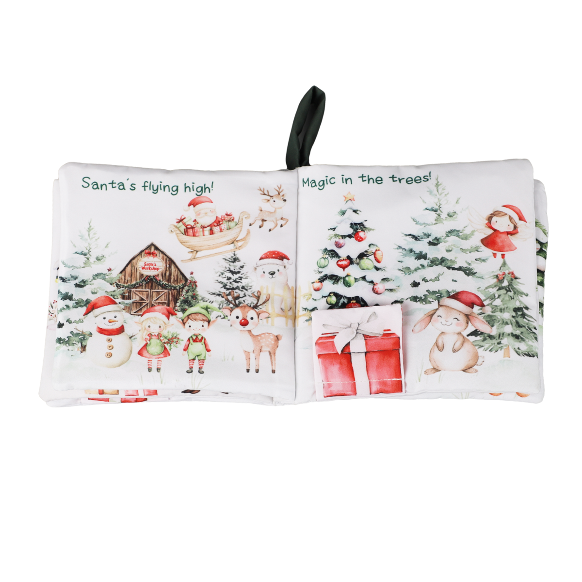Christmas Friends – 10-Page Crinkle Cloth Book for Babies