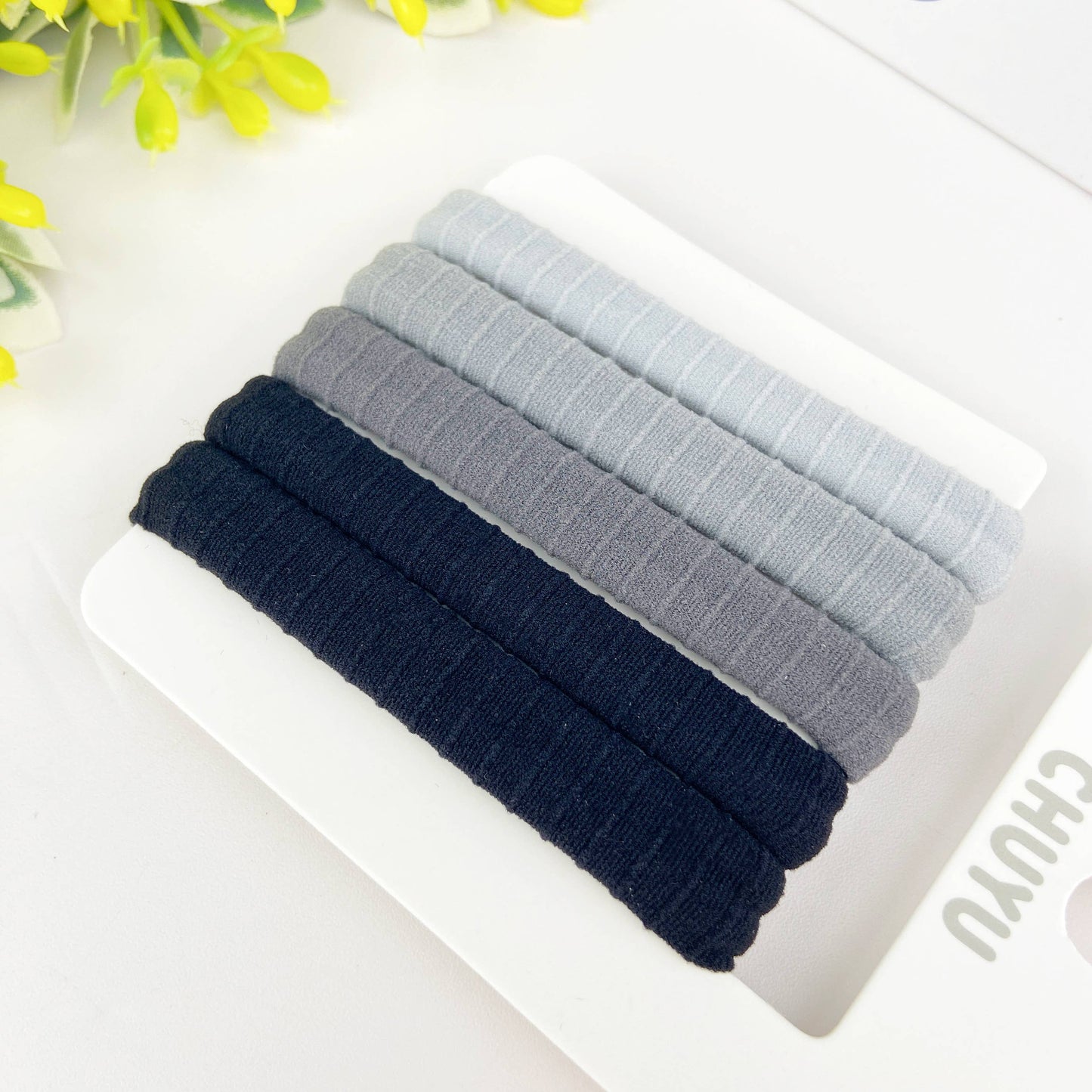 5pcs High elastic daily basic rubber band ponytail hair tie