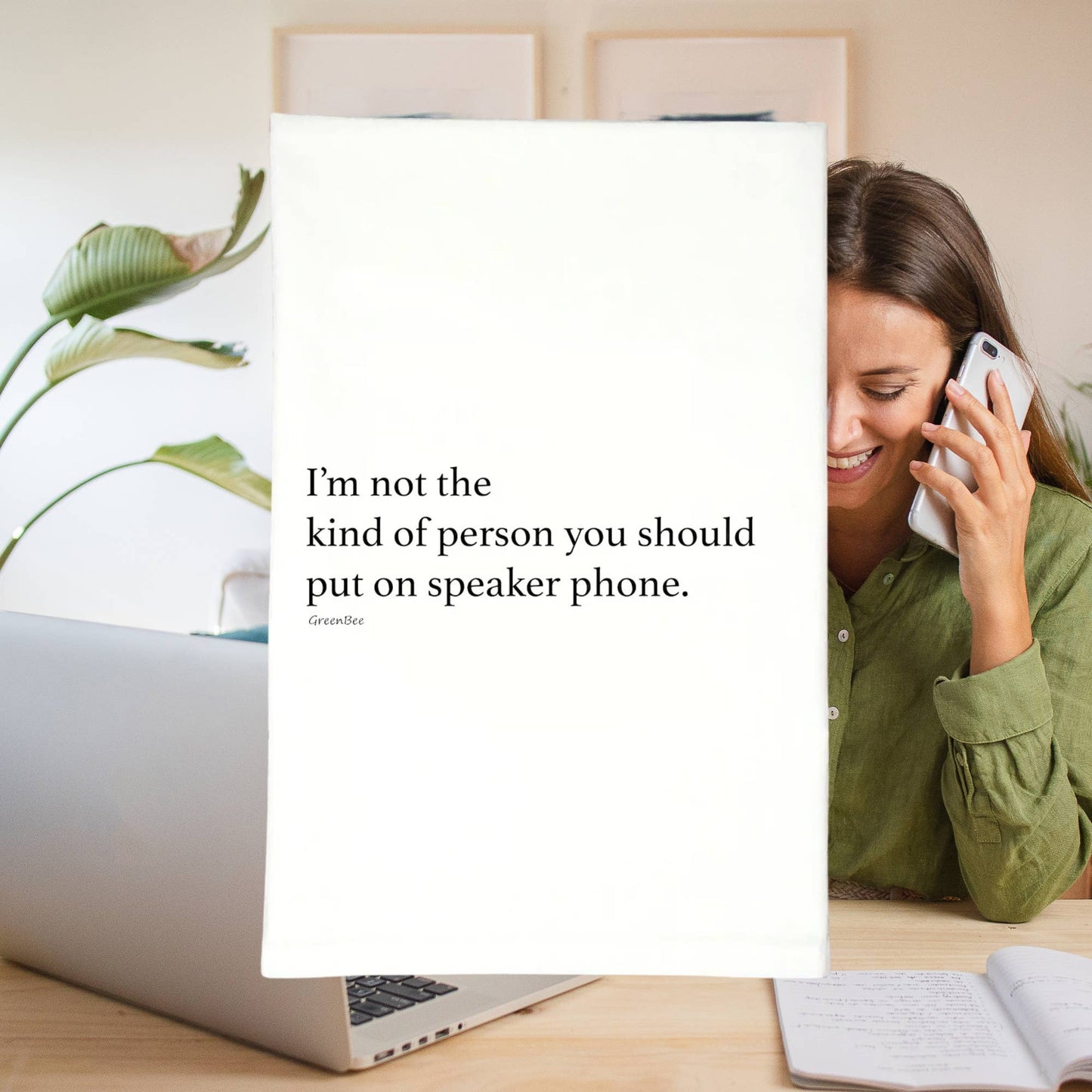 Speaker Phone Kitchen Towel