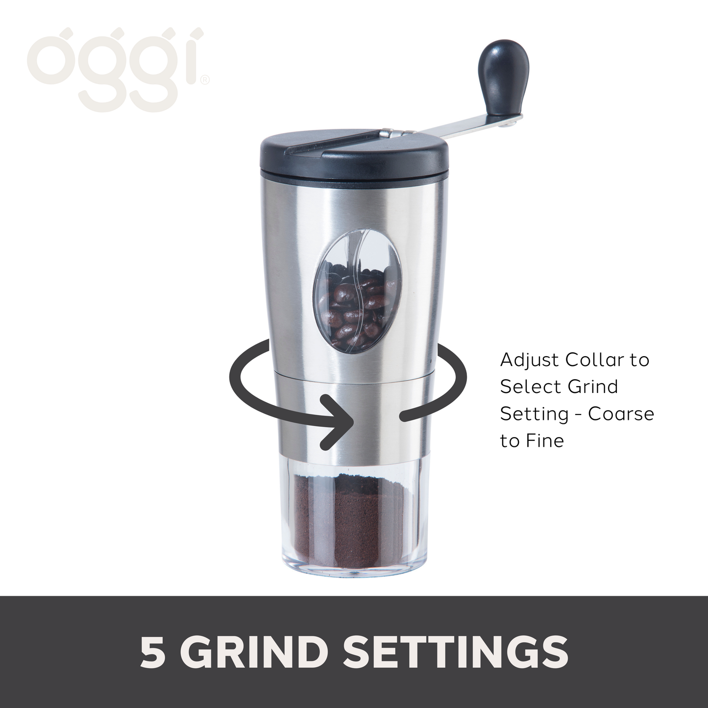 Coffee Grinder - Stainless Steel, Ceramic Mechanism