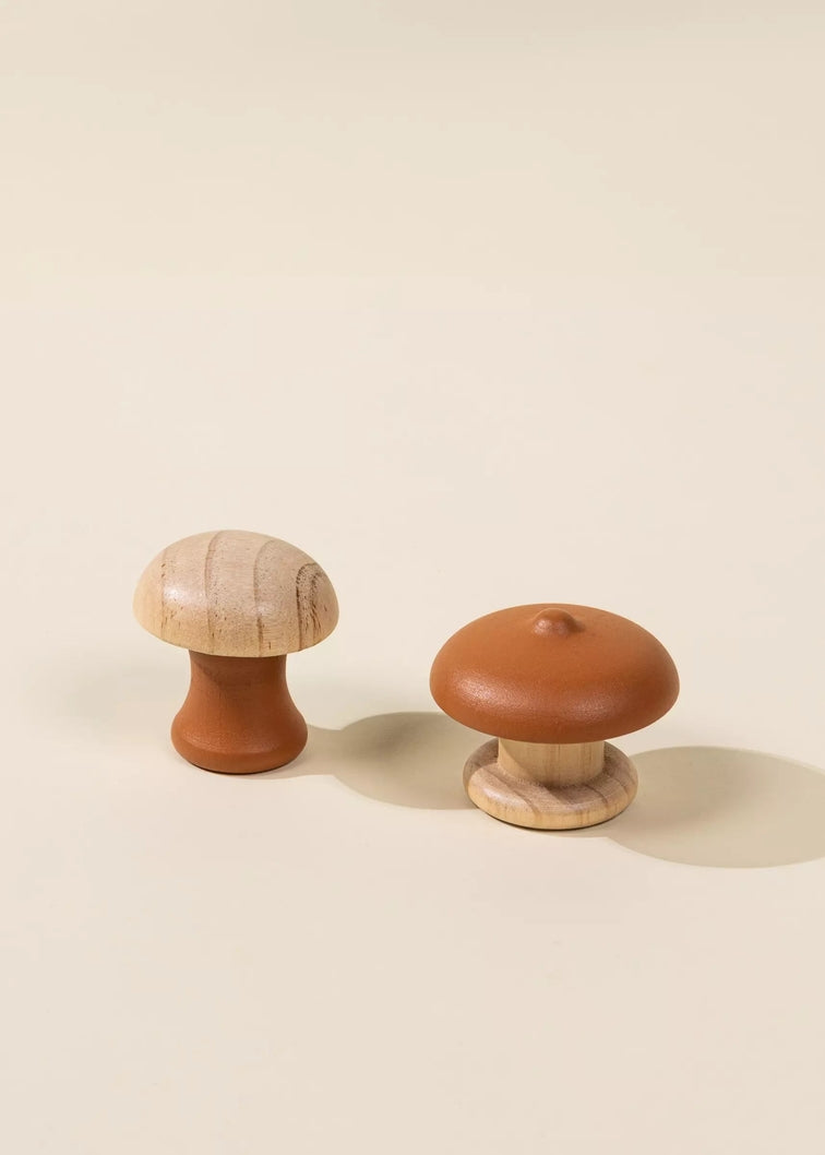 Wooden Mushrooms Playset