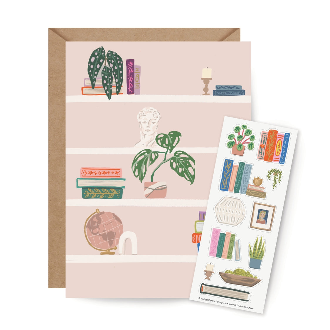 Sticker Scene Card - Shelfie